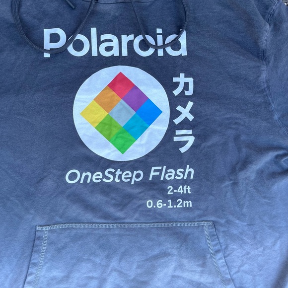 Polaroid One Step Flash blue hoodie.. Love the grey on this hoodie.. - Picture 5 of 10